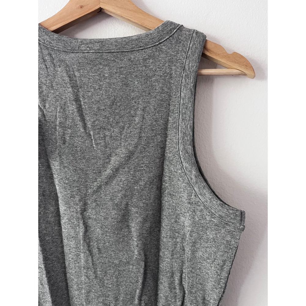 Papinelle Milla Rib Shelf Bra Tank Grey size large NWT - Picture 8 of 11